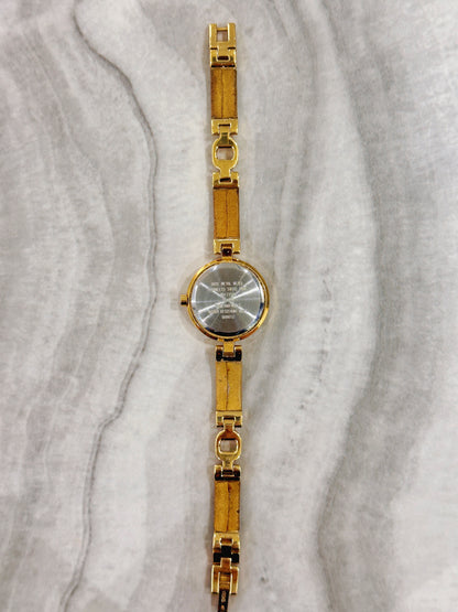 Anne Klein AK Quartz Watch – Cream Dial with Gold-Tone Bracelet (Water Resistant 100M)