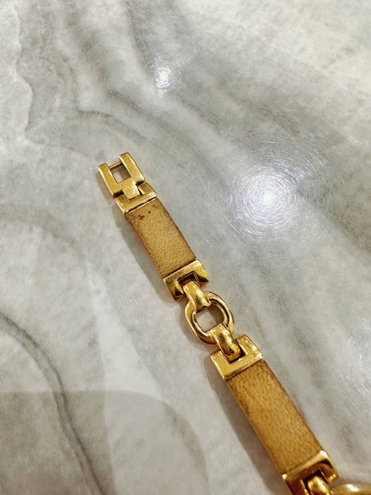 Anne Klein AK Quartz Watch – Cream Dial with Gold-Tone Bracelet (Water Resistant 100M)