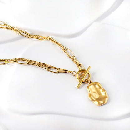 Organic Nugget Pendant Necklace