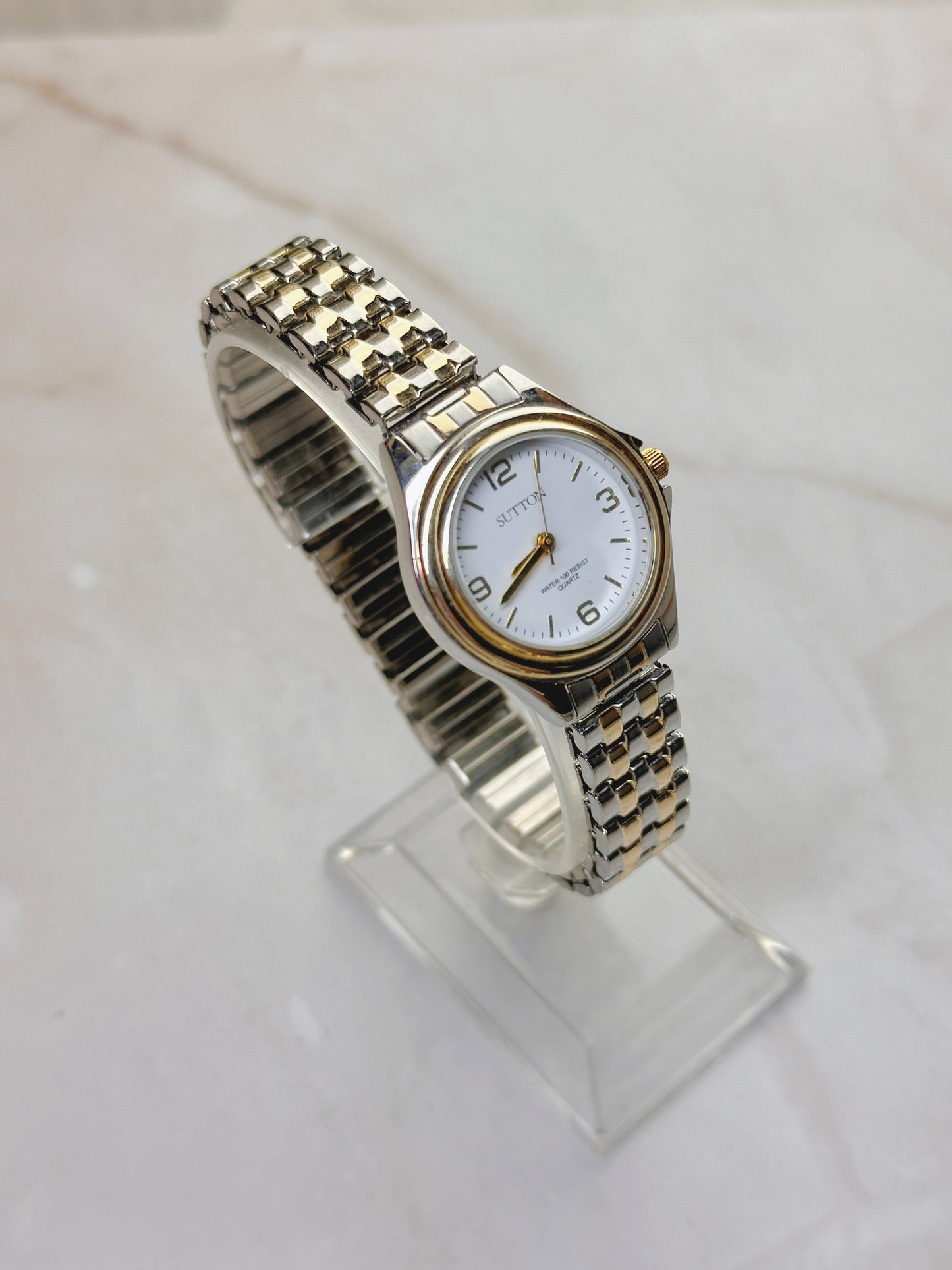 Sutton Women’s Two-Tone Watch – Water 100 Resist – Quartz – Classic Dress Style