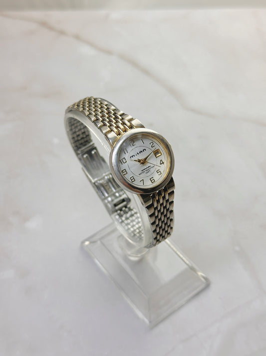 Milan Women’s Gold-Tone Watch – Date Display – Water Resistant – Quartz