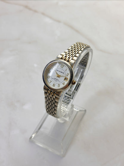 Milan Women’s Gold-Tone Watch – Date Display – Water Resistant – Quartz