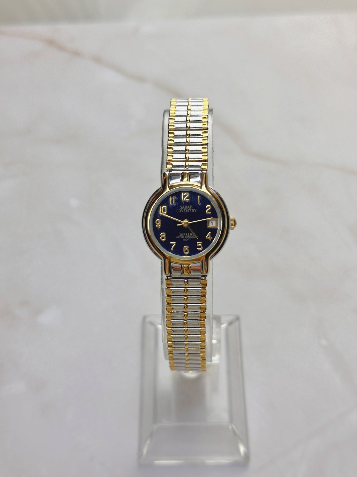 Sarah Coventry Supreme Women’s Watch – Blue Dial – Date – Water Resistant 100FT – Quartz