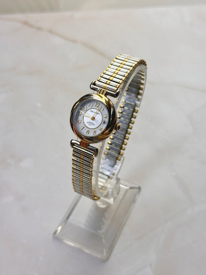 Milan Women’s Two-Tone Watch – Date Window – Water Resistant – Classic Dress Style