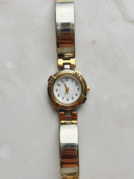 Vintage Two-Tone Women’s Watch – Sport Bezel Style – Quartz