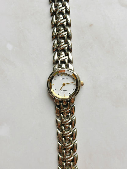 Capezio Women’s Bracelet Watch – Silver Tone – Quartz – Minimalist Dial