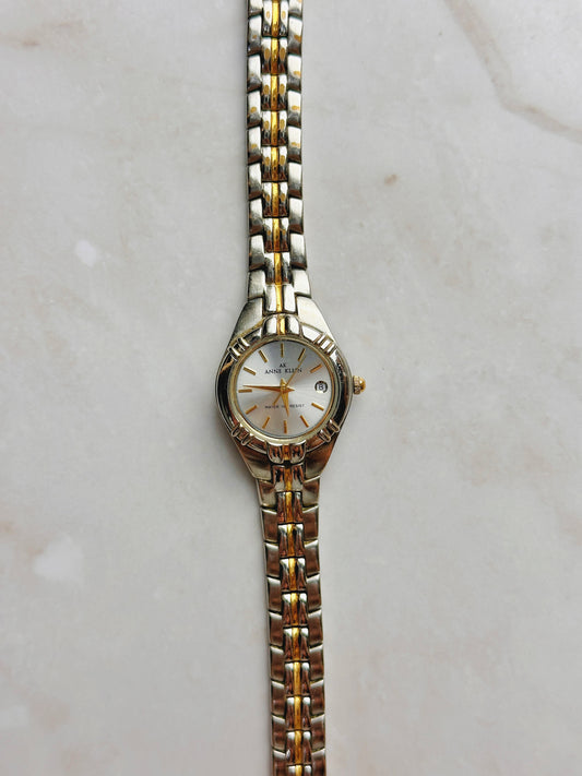 Anne Klein AK Women’s Watch – Two-Tone – Date Window – Water Resistant