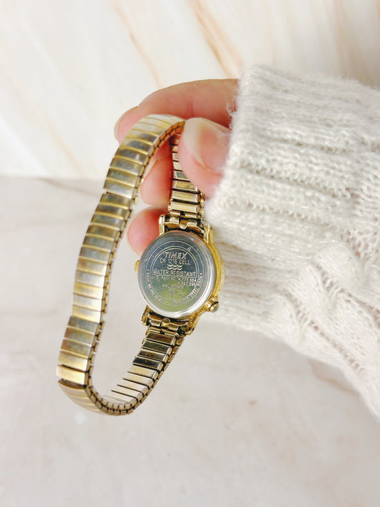 Timex Women’s Gold-Tone INDIGLO Watch – Quartz – Classic Dress Style – Expansion Band