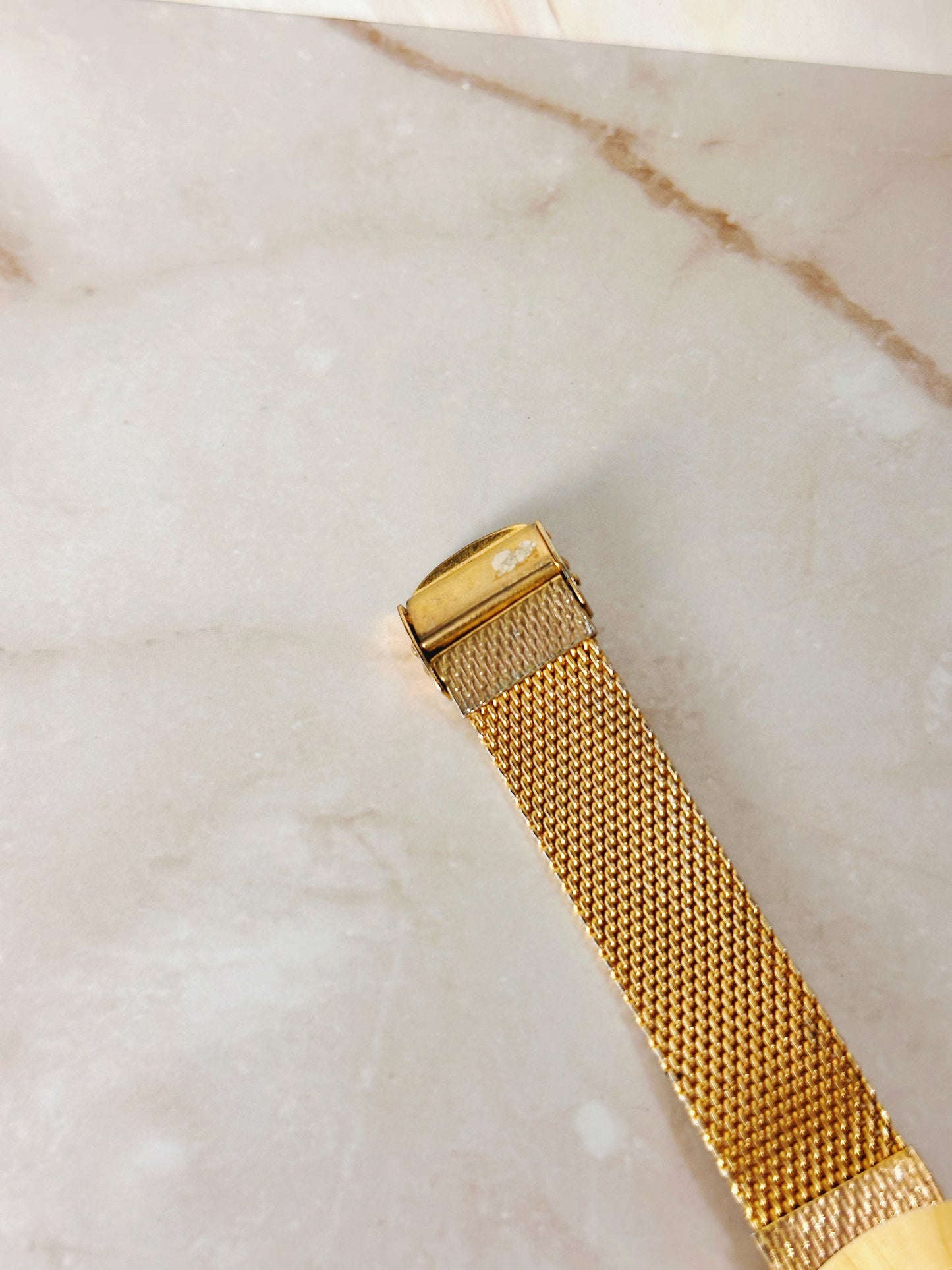 Seiko Electra Gold-Tone Automatic Watch – Date Display – Diamond Markers – Vintage Style