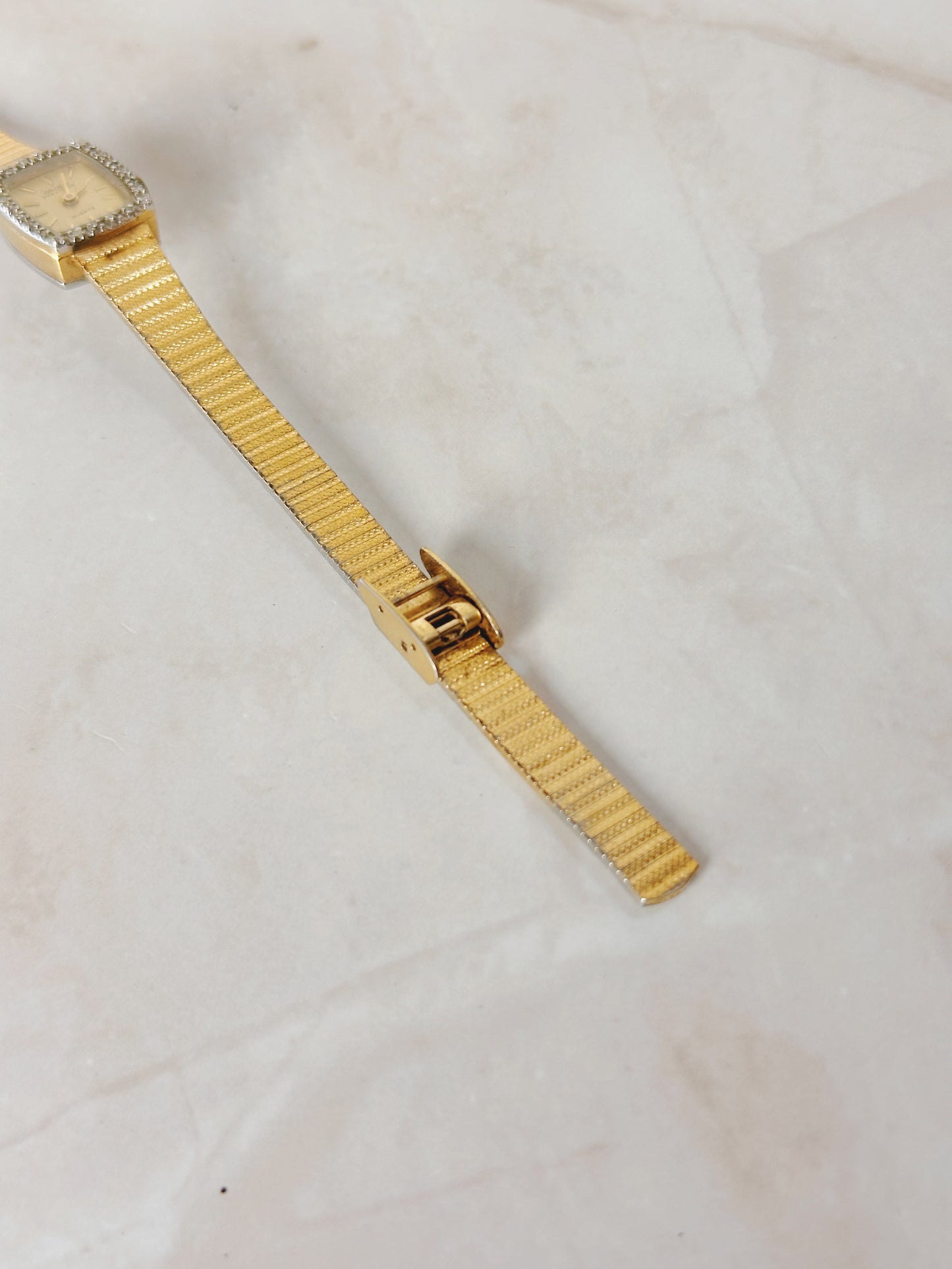 Gruen Precision Women’s Gold-Tone Watch – Crystal Bezel – Quartz – Classic Dress Style