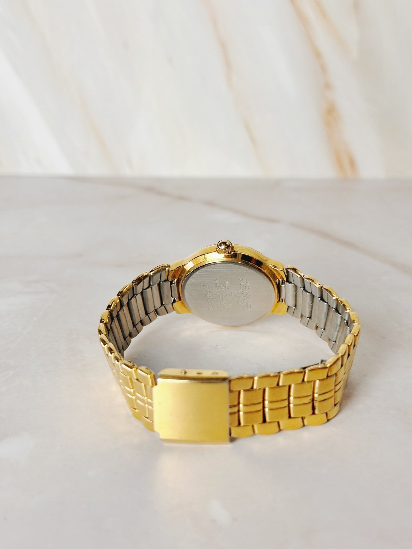 Jaelyn Smith Women’s Gold-Tone Watch – Roman Numeral Bezel – Quartz – Classic Dress Style