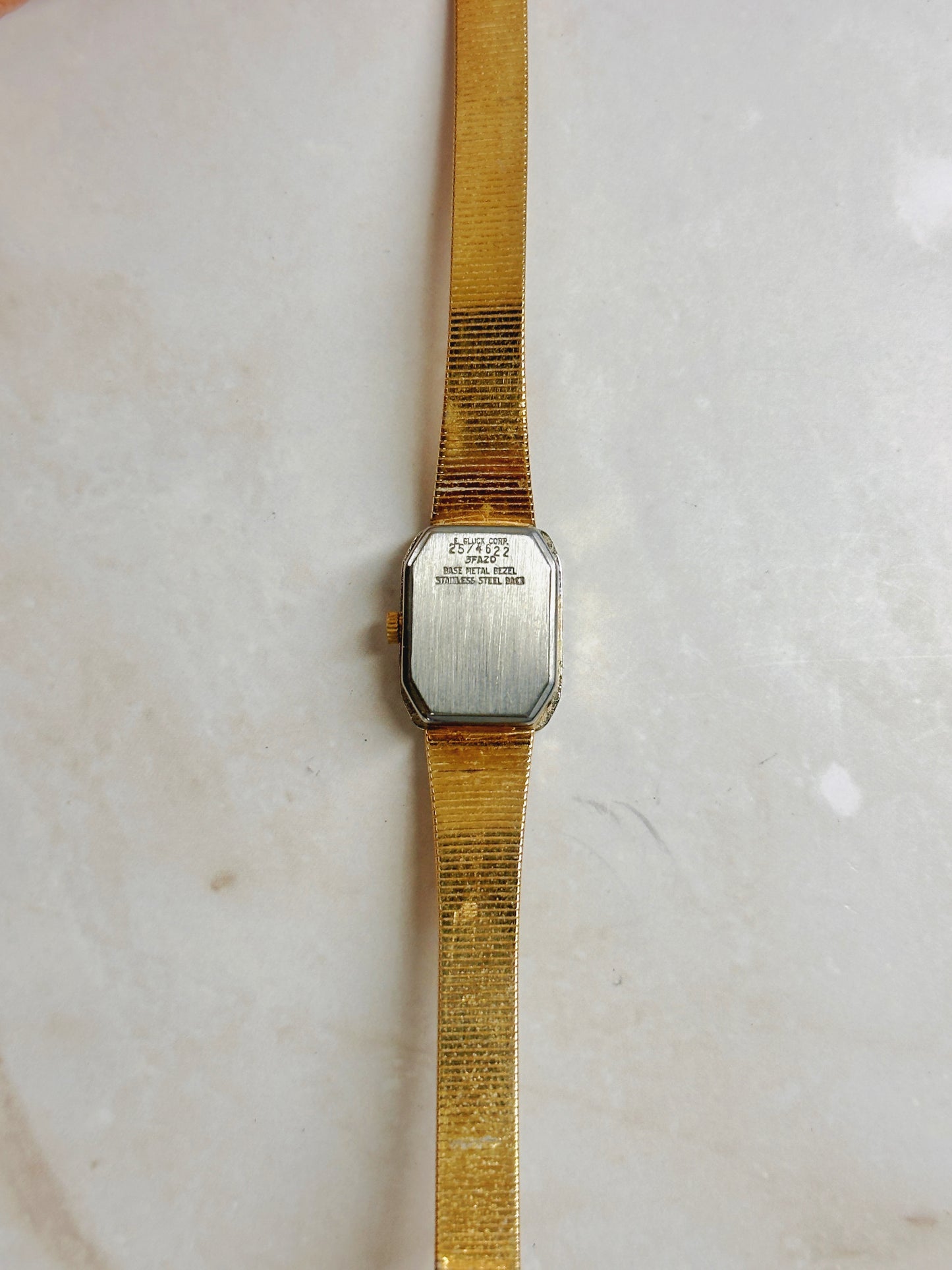 Armitron Gold-Tone Ladies Watch – Crystal Bezel – Quartz – Elegant Dress Style