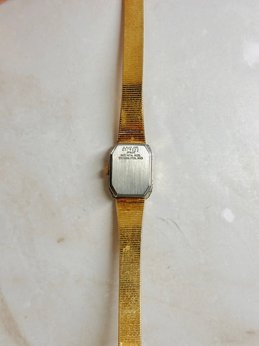 Armitron Gold-Tone Ladies Watch – Crystal Bezel – Quartz – Elegant Dress Style