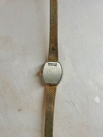 Gruen Precision Gold-Tone Ladies Watch – Crystal Bezel – Vintage Dress Style