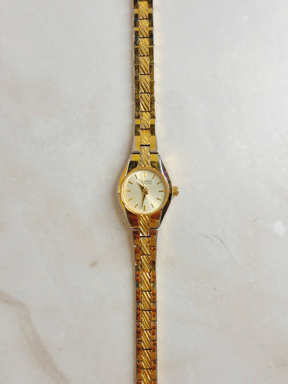 Caravelle by Bulova Gold-Tone Ladies Watch – Champagne Dial – Quartz – Classic Dress