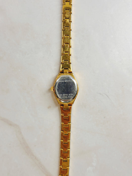 Caravelle by Bulova Gold-Tone Ladies Watch – Champagne Dial – Quartz – Classic Dress