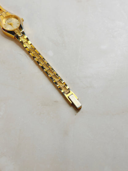 Caravelle by Bulova Gold-Tone Ladies Watch – Champagne Dial – Quartz – Classic Dress