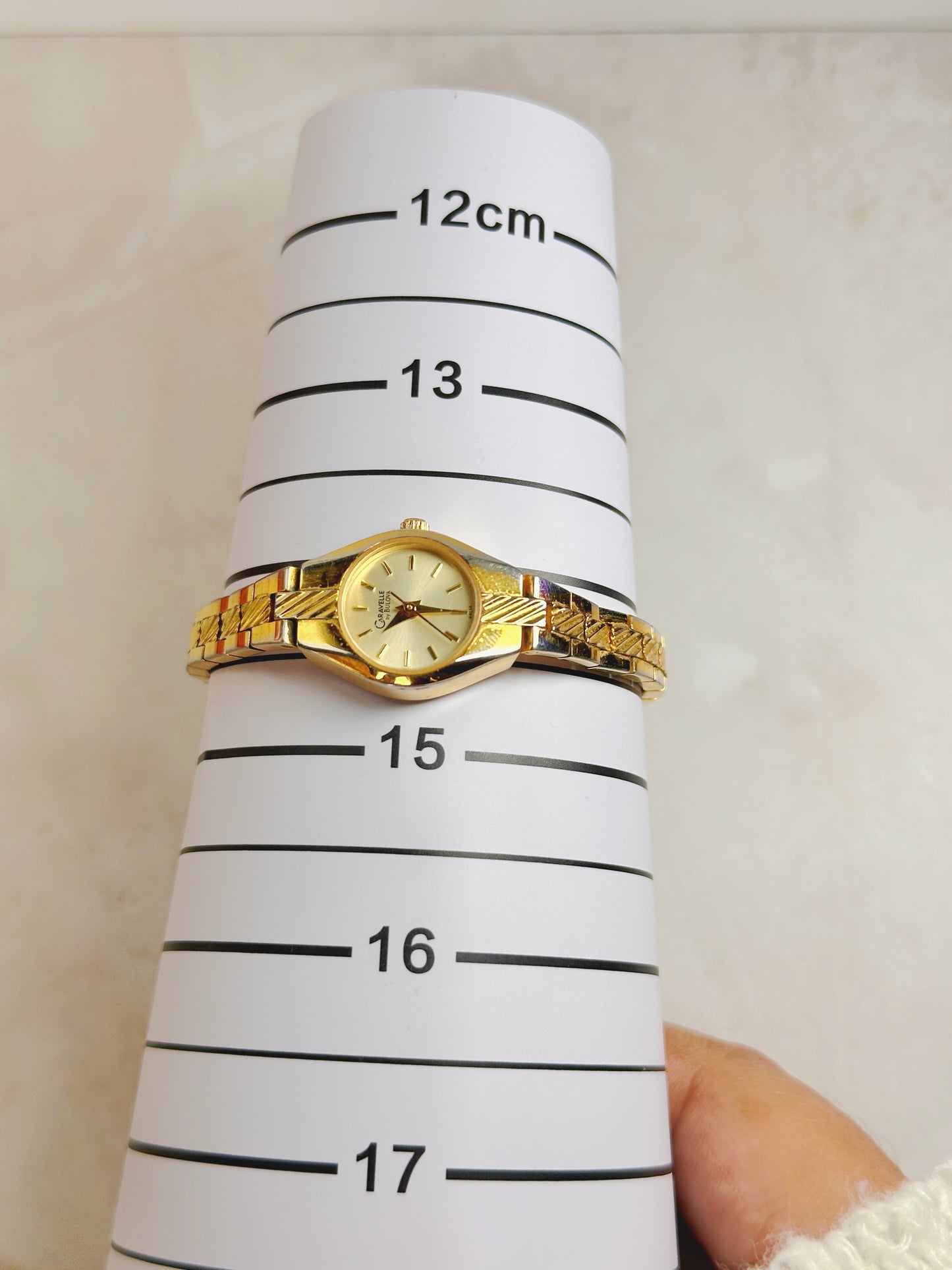 Caravelle by Bulova Gold-Tone Ladies Watch – Champagne Dial – Quartz – Classic Dress