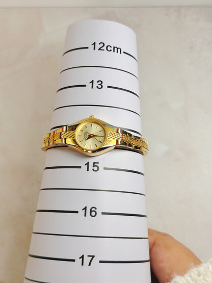 Caravelle by Bulova Gold-Tone Ladies Watch – Champagne Dial – Quartz – Classic Dress