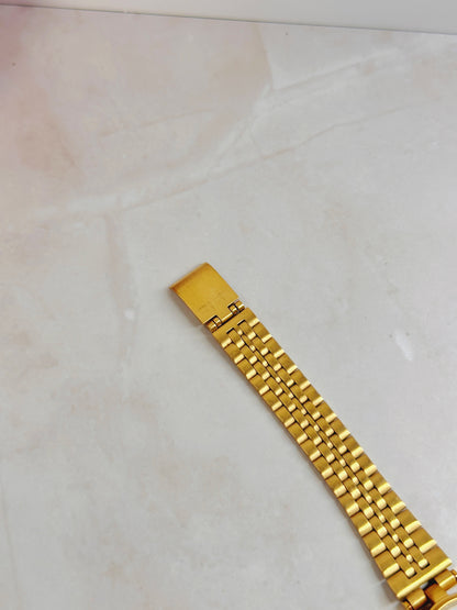 Titan Gold-Tone Dress Watch – White Dial – Quartz – Classic Minimalist