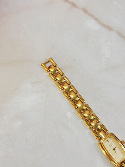 Pulsar Gold-Tone Ladies Watch – Rectangular Case – Quartz