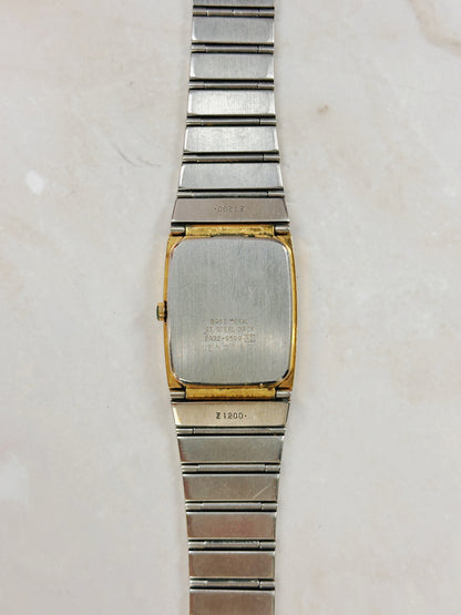 Seiko Quartz Gold-Tone Square Ladies Watch – Slim Vintage Style
