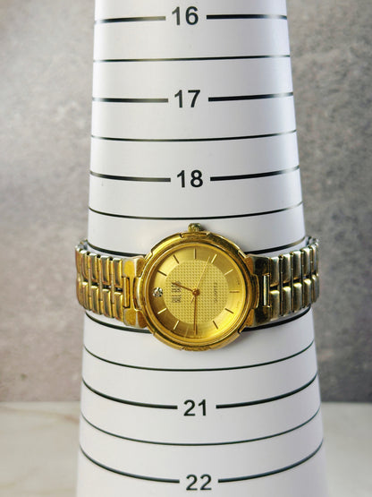 Bill Blass Gold-Tone Ladies Watch – Ultra Thin – Two-Tone Bracelet
