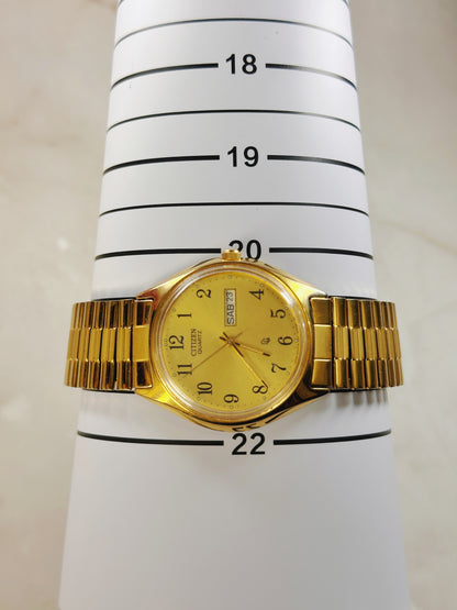 Citizen Quartz Gold-Tone Men’s Watch – Day-Date – Classic Dress Style