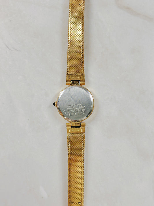 Seiko Quartz Gold-Tone Ladies Watch – Mesh Bracelet – Roman XII