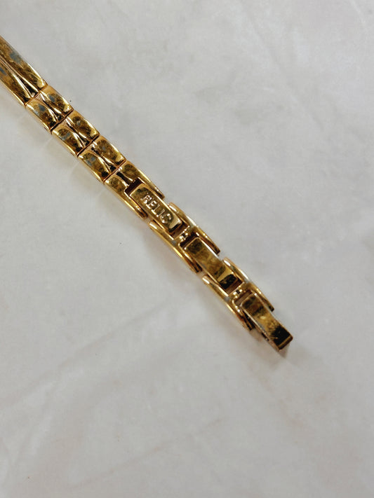 Relic Gold-Tone Ladies Watch – Crystal Accent Bracelet – Elegant Dress Style