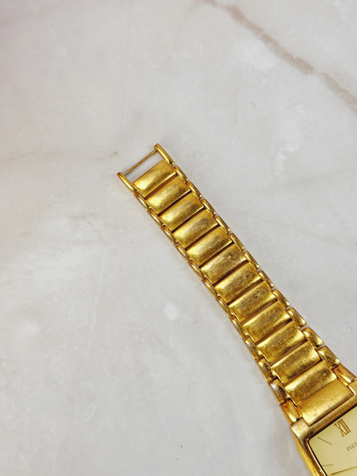 Pulsar Gold-Tone Ladies Watch – Rectangular Dial – Classic Dress Style