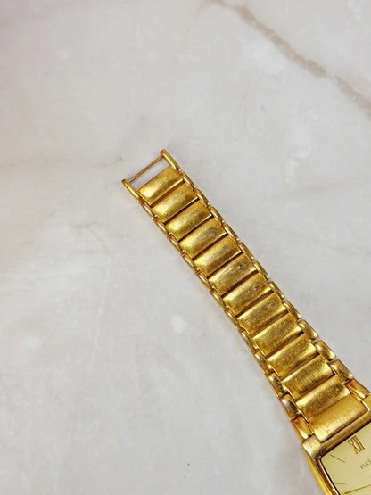 Pulsar Gold-Tone Ladies Watch – Rectangular Dial – Classic Dress Style