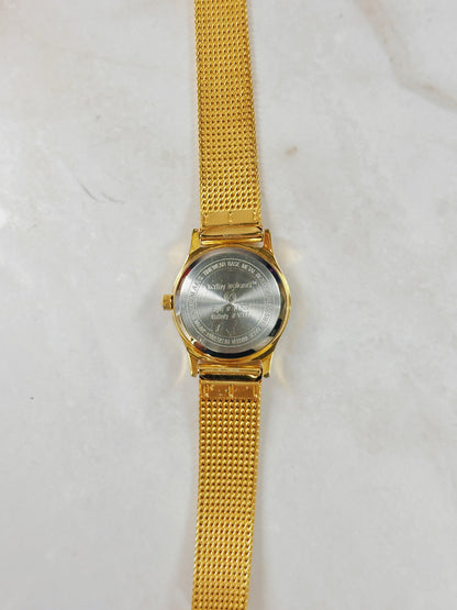 Kathy Ireland Gold-Tone Ladies Watch – Tortoise Style Bezel – Quartz