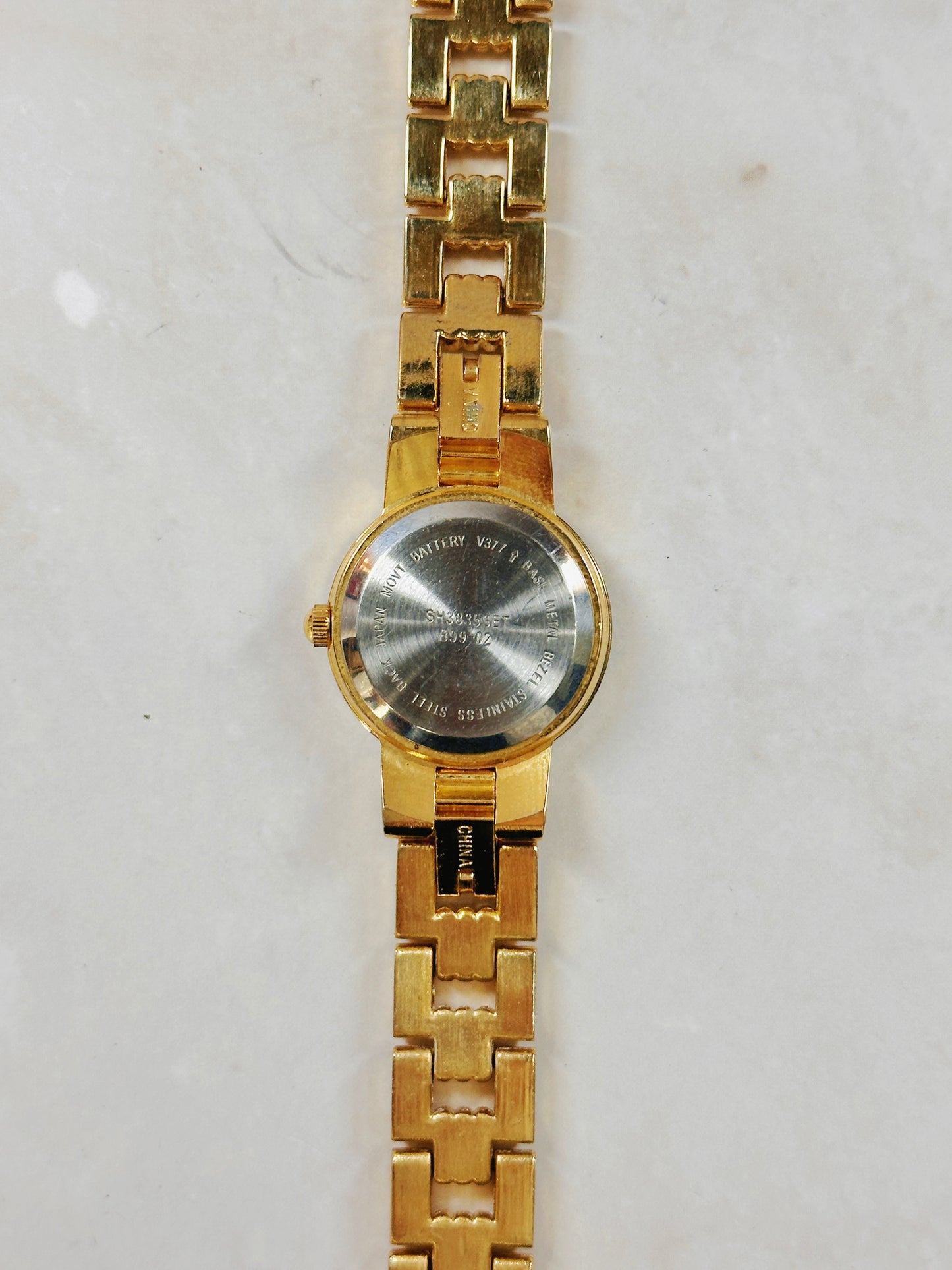 Sag Harbor Gold-Tone Ladies Watch – Petite Dress Style – Quartz