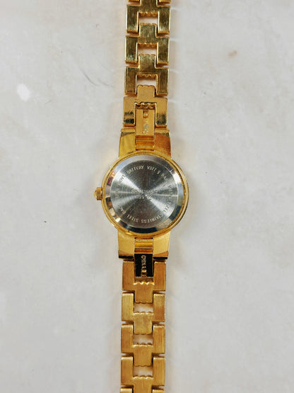 Sag Harbor Gold-Tone Ladies Watch – Petite Dress Style – Quartz