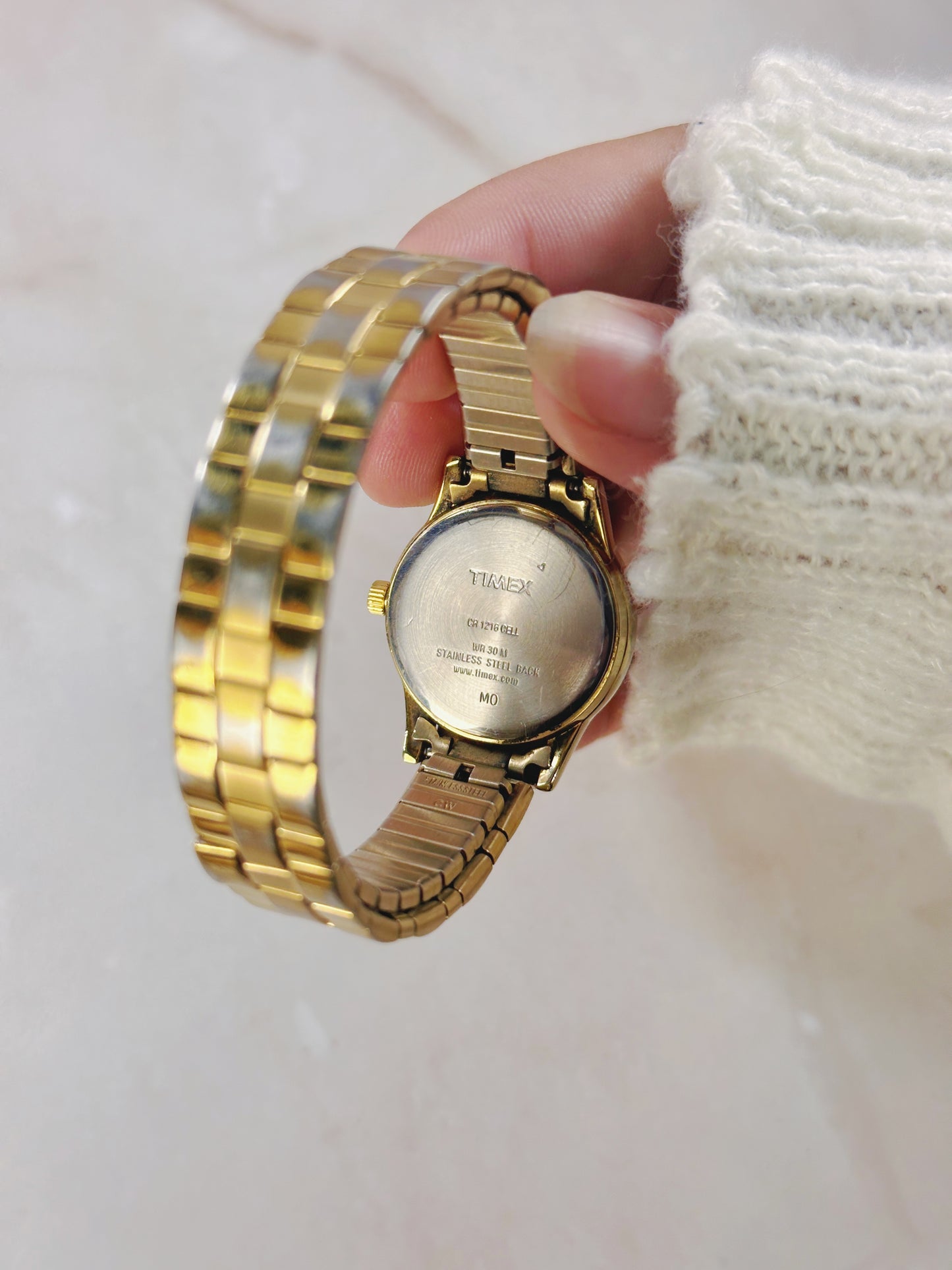 Timex Gold-Tone Ladies Watch – White Dial – Quartz – Classic Everyday Style