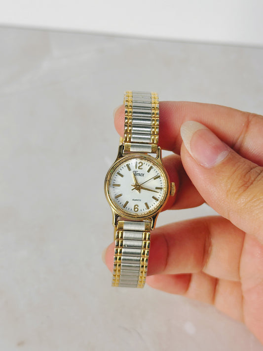 Timex Two-Tone Ladies Watch – Classic Round – Quartz