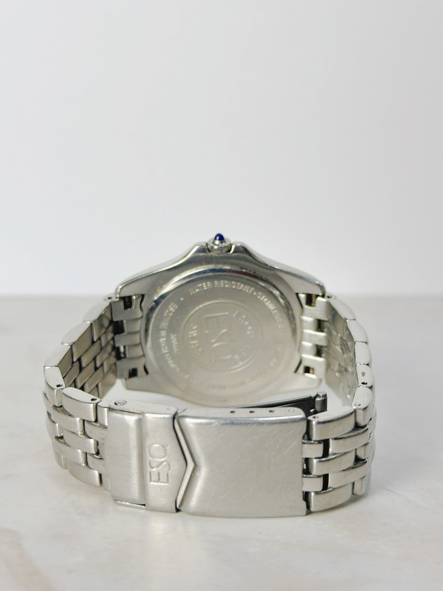 ESQ Swiss Blue Dial Watch – Stainless Steel – Roman Numerals – Date