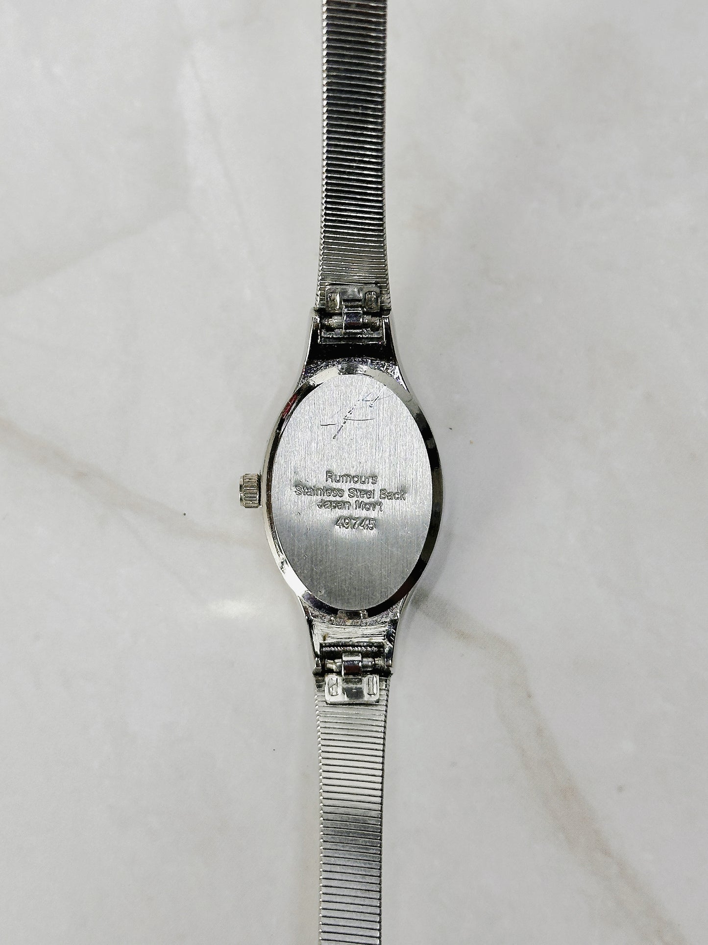 Rumours Silver Tone Quartz Watch – Ladies – Oval Dial – Japan Movement – New Battery