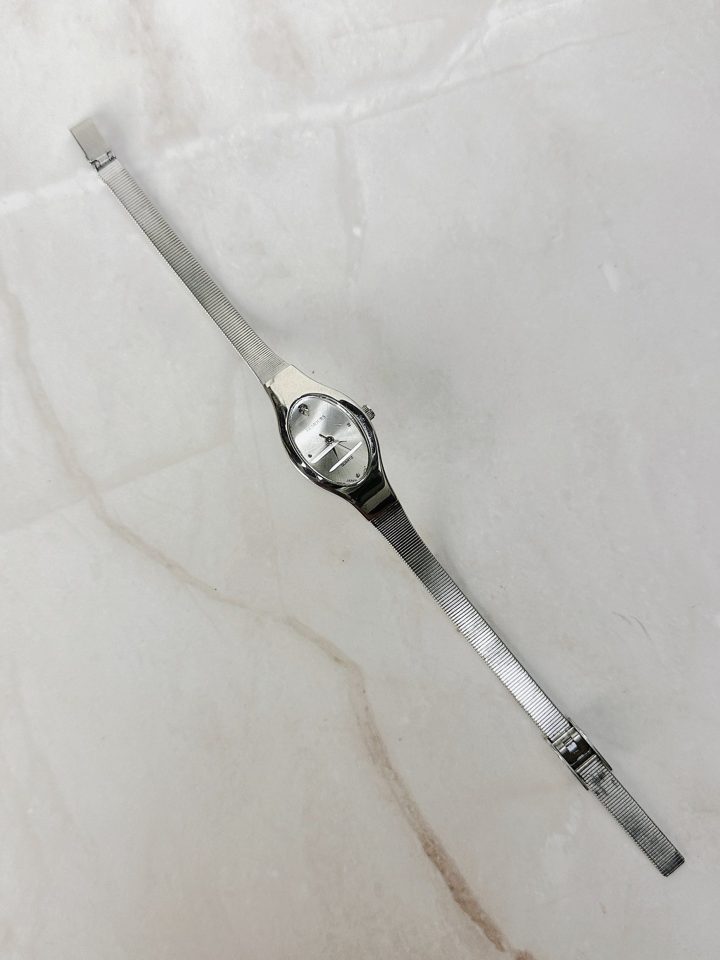 Rumours Silver Tone Quartz Watch – Ladies – Oval Dial – Japan Movement – New Battery