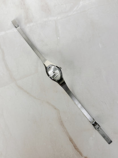 Rumours Silver Tone Quartz Watch – Ladies – Oval Dial – Japan Movement – New Battery