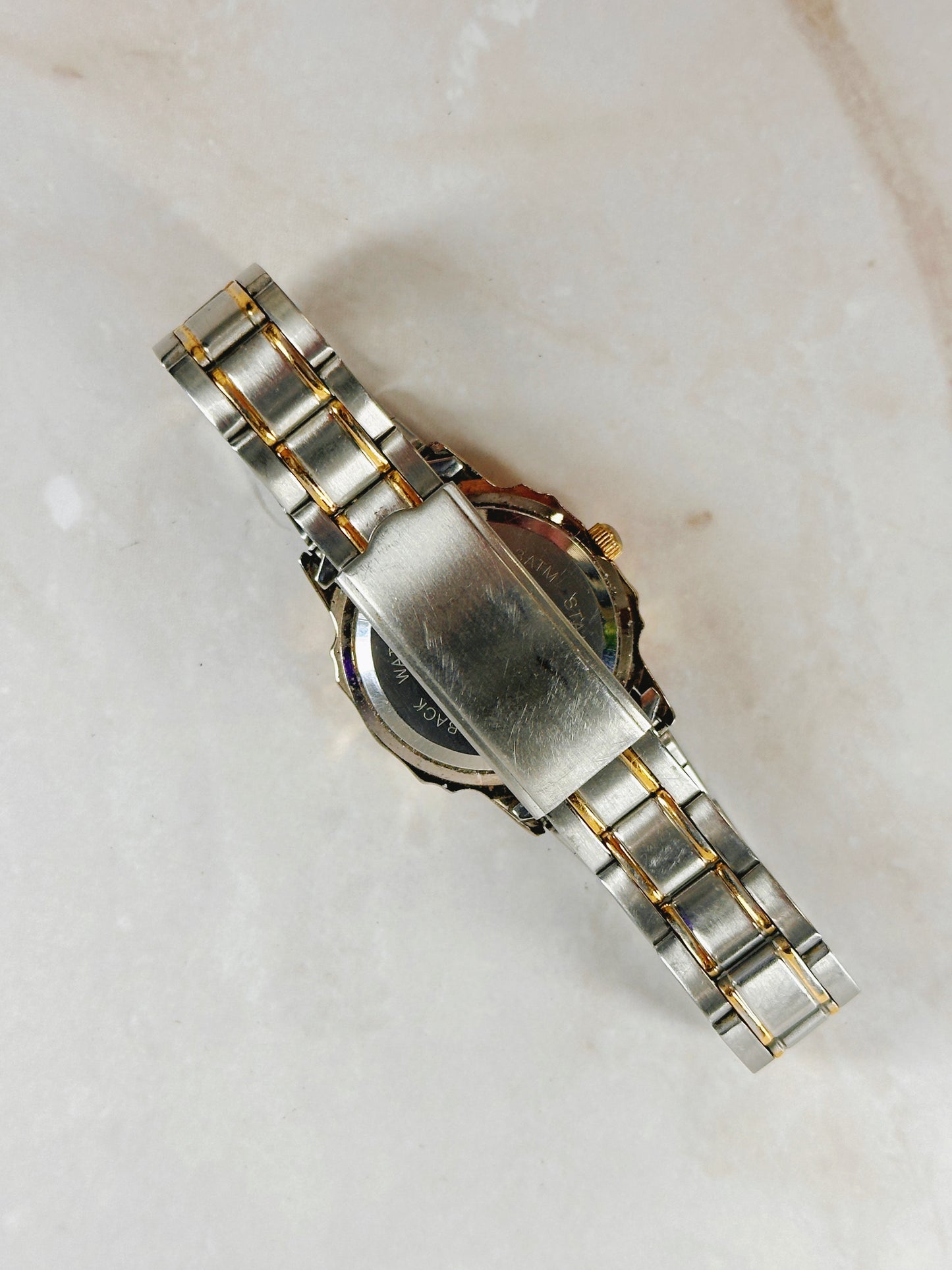 Peugeot Two-Tone Watch – Red Bezel – 3ATM Water Resistant – Ladies – New Battery