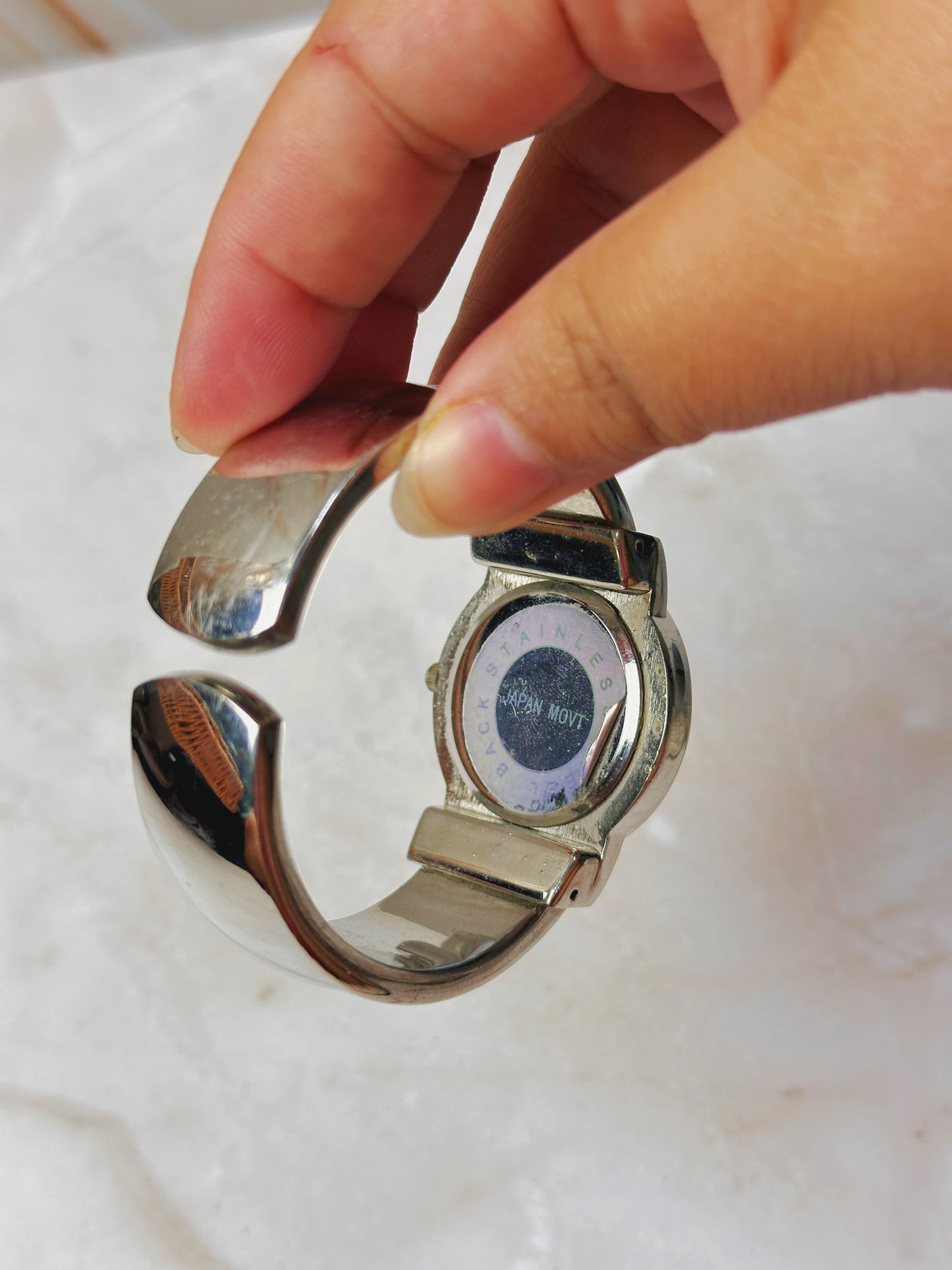 Geneva Turquoise Bezel Watch – Silver Tone – Crystal Bangle Accents – Quartz – New Battery