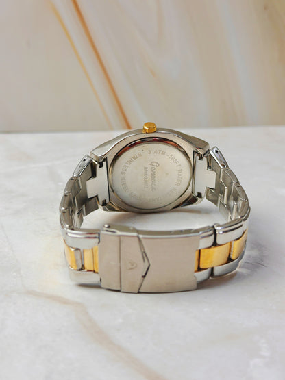 Geneva Gold Tone Unisex Watch – Date Window – Water Resistant – Quartz – New Battery