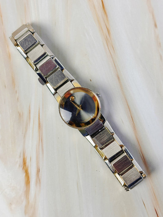 Movado Museum Quartz Watch – Two Tone Stainless Steel – Swiss Design – Ref. 14A4028K