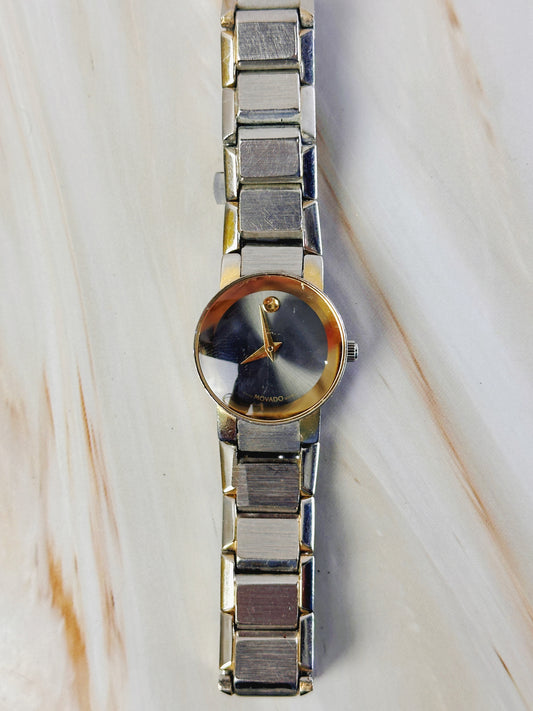 Movado Museum Quartz Watch – Two Tone Stainless Steel – Swiss Design – Ref. 14A4028K