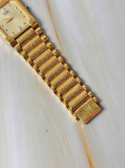 Pulsar Women’s Gold Tone Tank Style Watch – Diamond Accents – Quartz Dress Watch