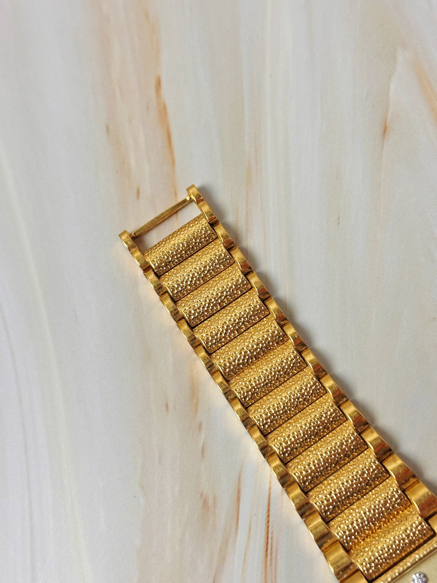 Pulsar Women’s Gold Tone Tank Style Watch – Diamond Accents – Quartz Dress Watch