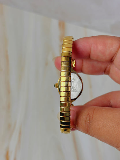 Sarah Coventry Supreme Women’s Oval Dress Watch – Gold Tone Bracelet – Quartz