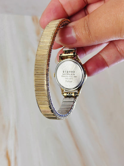 Pulsar Women’s Gold Tone Classic Watch – Arabic Numeral Dial – Quartz Dress Watch